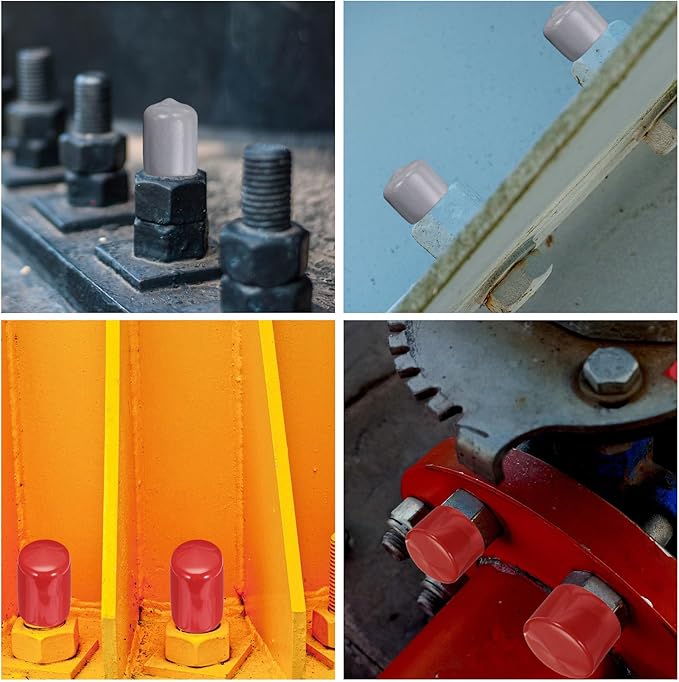 uxcell 20pcs Rubber End Caps 45mm ID Vinyl PVC Round Tube Bolt Cap Cover Screw - Image 6