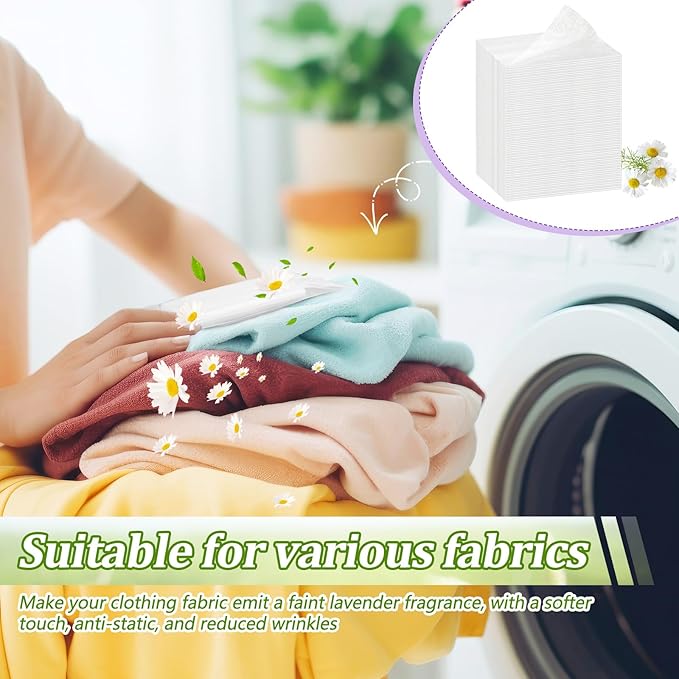 600 Count Dryer Sheets Bulk Fabric Softener Fresh Scent Dryer Sheets Naturally - Image 6