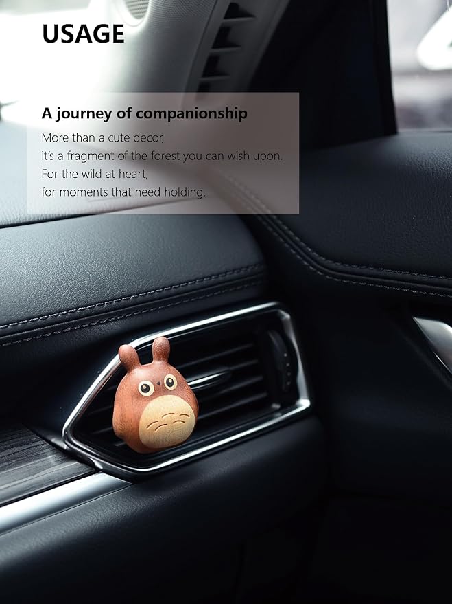 Handmade wooden Car Diffuser for Essential Oils and Refillable Air Freshener - Image 7