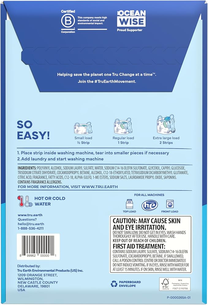 Tru Earth Compact Dry Laundry Detergent Sheets - Image 3
