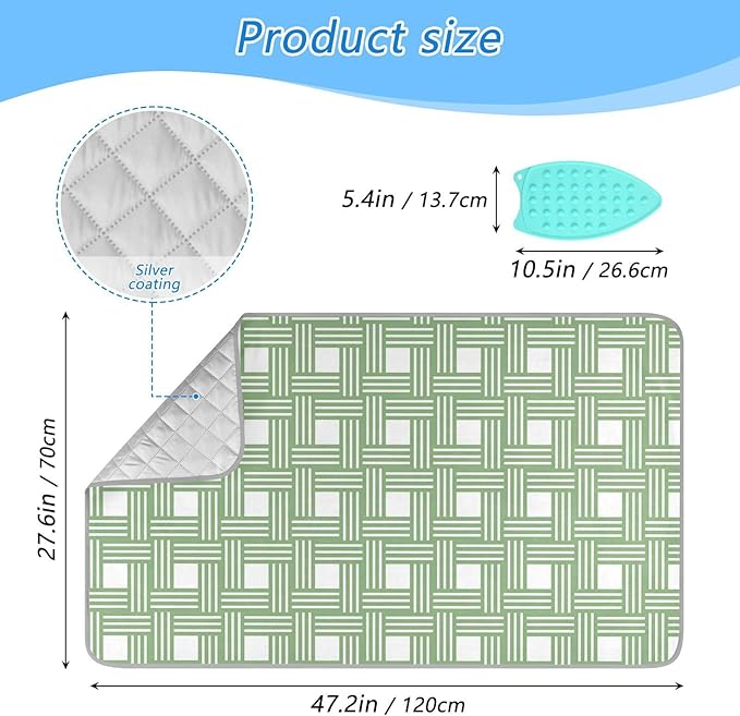 Ironing Mat for Table top Portable Ironing Pad Blanket for Washer Dryer - Image 2