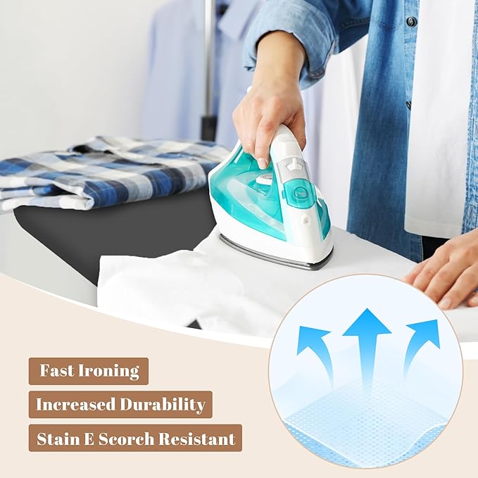 Ironing Board, Compact and Space Saver, Size 13 x 43, Metal Construction - Image 4