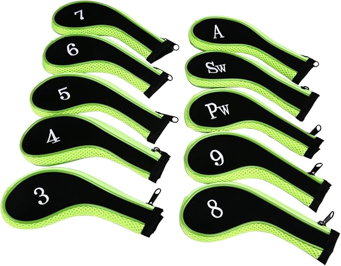 Sword &Shield sports Neoprene Zipper Golf Club Iron Head Covers Iron Covers - Image 2
