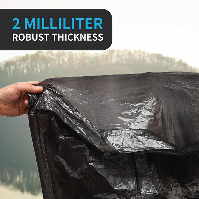 Industrial Grade 50 Count Black Trash Bags, 55-60 Gallon, 2.0 Mil, 36 x 58 - Image 5