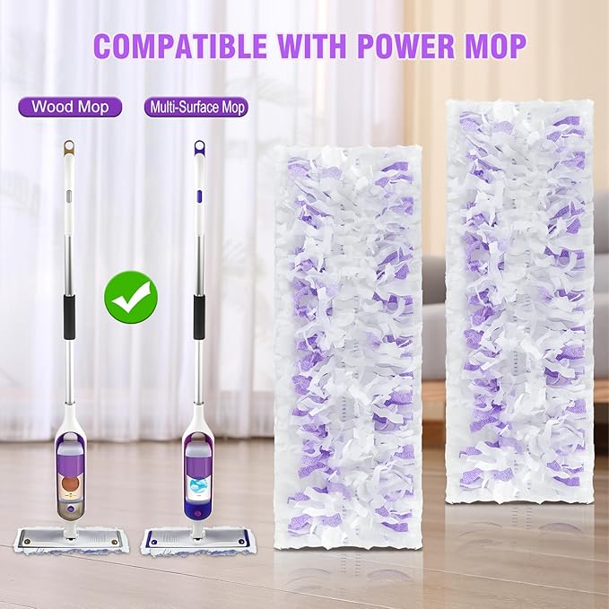 25 Count ‌Disposable Heavy-Duty Power Mop Pads Refills - Image 2