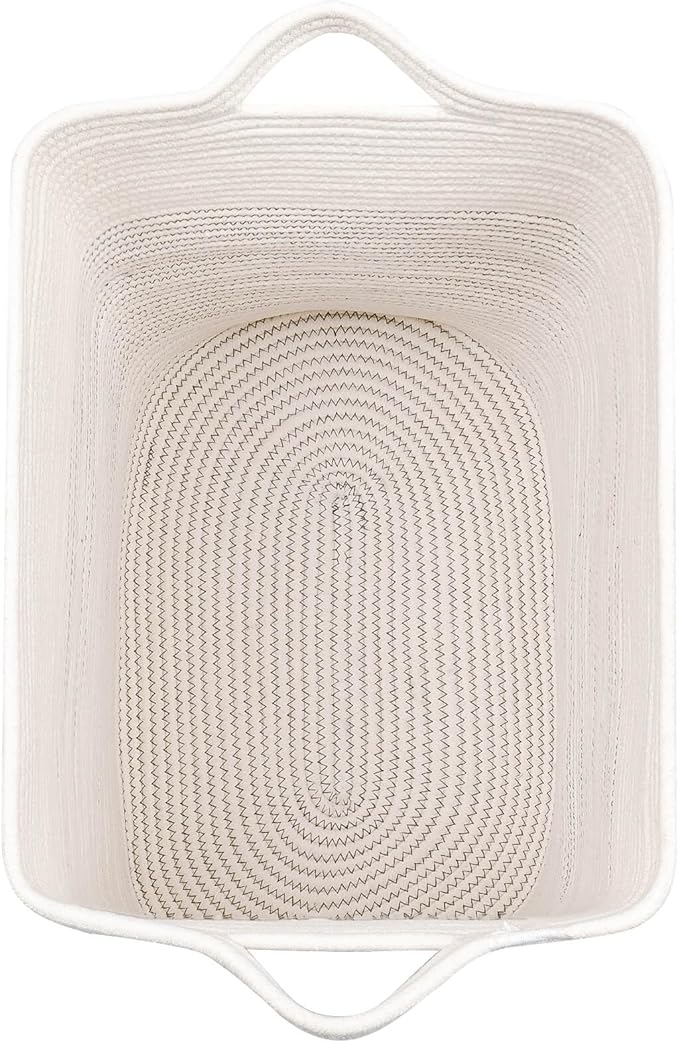 Storage Baskets for Clothes Fabric Cotton Rope Storage Basket bins - Image 7