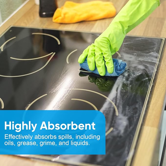 Microfiber Cleaning Cloth, 300 Sheets Shop Towels Commercial Grade Washcloths - Image 4