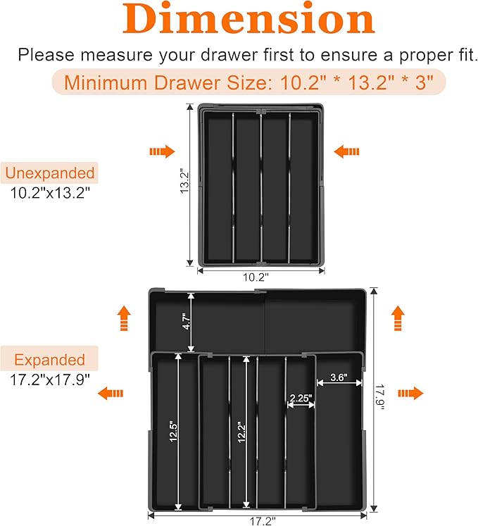 Expandable Large Silverware Organizer - Image 9