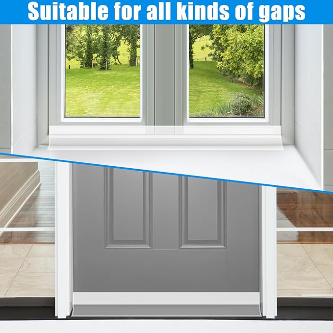 Draft Seal Tape for Doors and Windows 3 in x 40 Ft Silicone Weather Stripping - Image 6
