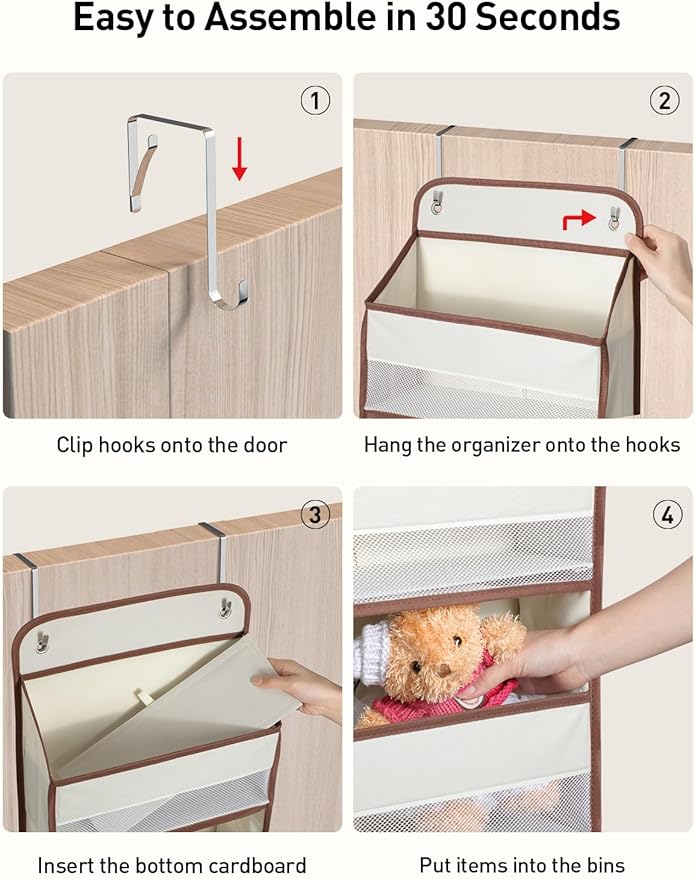 Yecaye 1 Pc 5 Tier Over the Door Organizer - Image 8