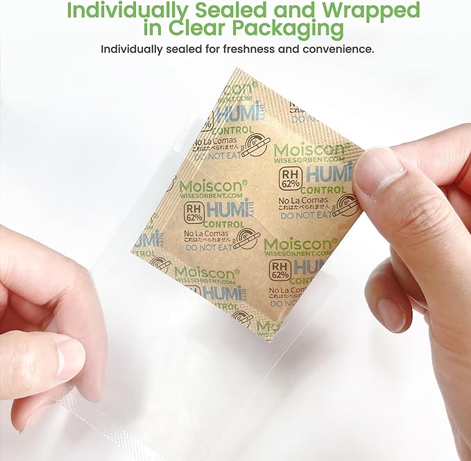 30 Pack 62% RH 8 Gram Two-Way Humidity Control Packs - Image 4