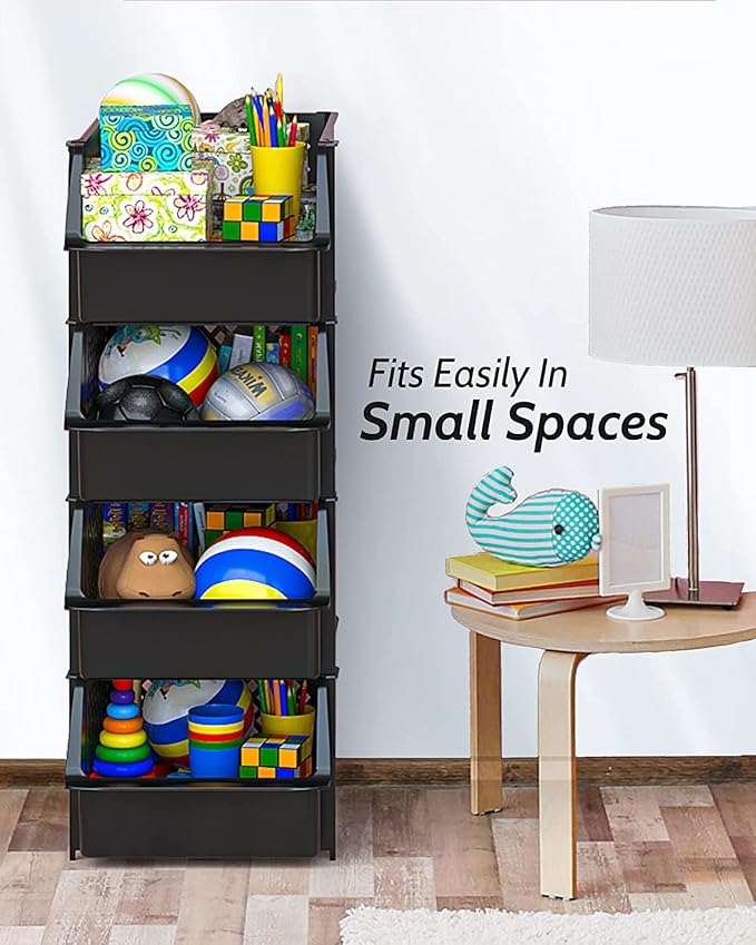 TidyFriend Plastic Stackable Storage Bins - Image 4