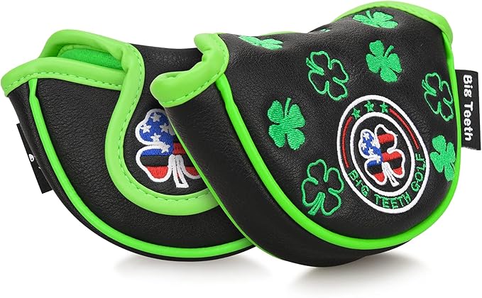 BIG TEETH Putter Cover Mallet Putter Cover Half Mallet Small Golf Headcover - Image 9
