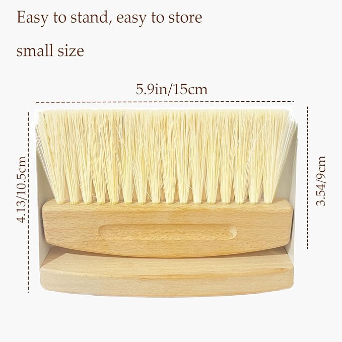 Mini Broom and Dustpan Set Small Metal Dustpan and Brush Set Hand Whisk Broom - Image 9