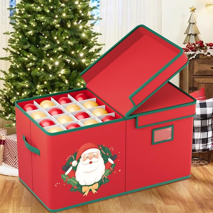 Christmas Ornament Storage Box Christmas Ornament Storage Organizer - Image 2