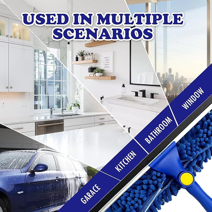 Window Squeegee Cleaner Tool Set, 3-in-1 Window Cleaning Kit - Image 7