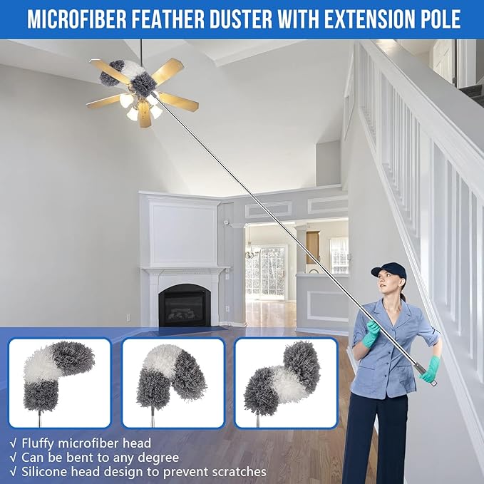 Microfiber Feather Duster 5-in-1 Kit - Image 4