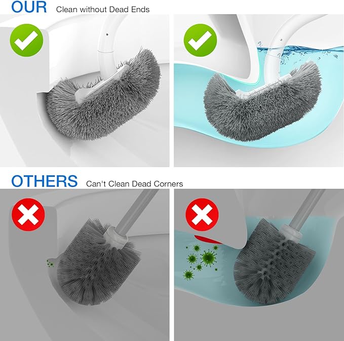 Bathroom Toilet Brush, OSCIOSS Toilet Cleaner Brush - Image 2