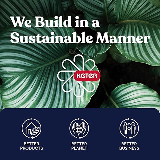 Keter Baltimore Resin 38 Gallon Outdoor Kitchen Trash Can - Image 14