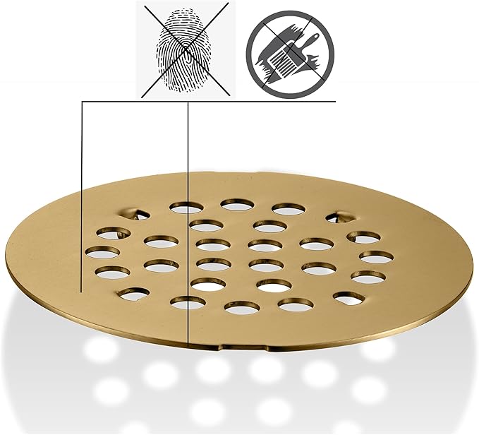rrajj 4-1/4 Inch Round Snap-in Shower Floor Drain Cover Replacement Cover - Image 4