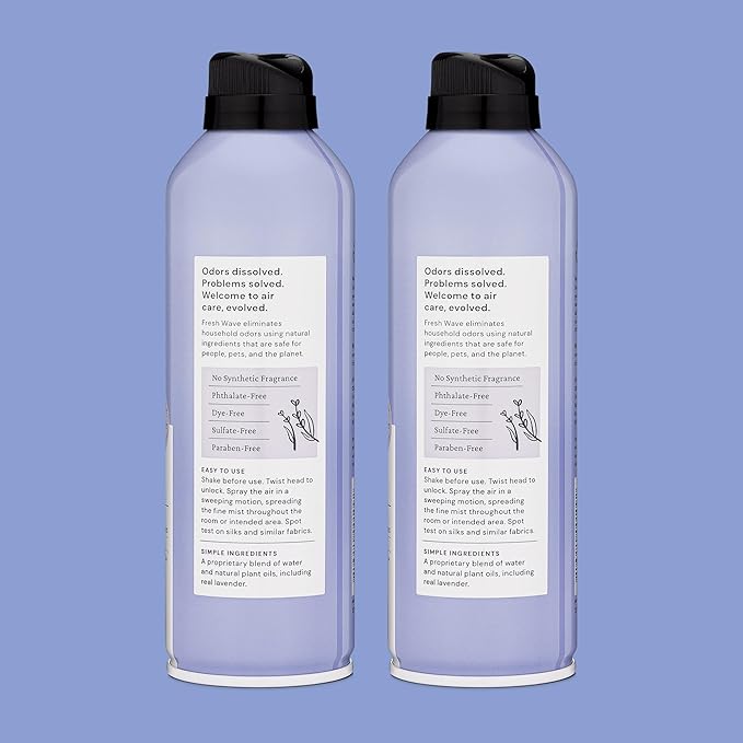 Fresh Wave Lavender Odor Eliminator Spray & Air Freshener, 8 oz. | Pack of 2 | - Image 8