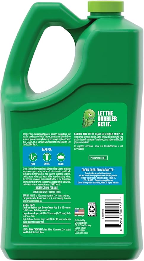 Green Gobbler ENZYMES for Grease Trap & Sewer - Image 2