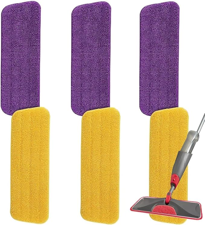 16.5 inch Microfiber Mop Pads for Rubbermaid Reveal Spray Mop and Any 16.5" by Sgizoku