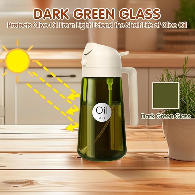 YARRAMATE 16oz/470ml Light-Blocking Dark Oil Sprayer - Image 2