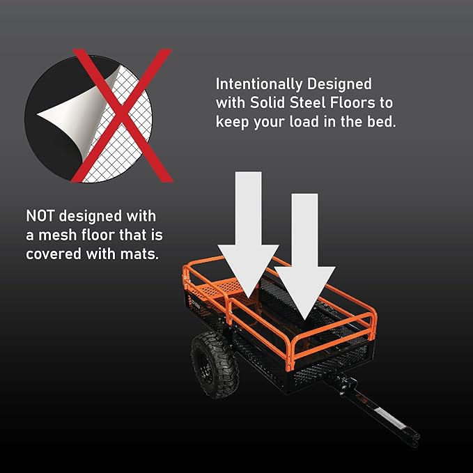 Impact IMPLEMENTS® 1500lb Utility Cart Cargo Trailer - Image 2