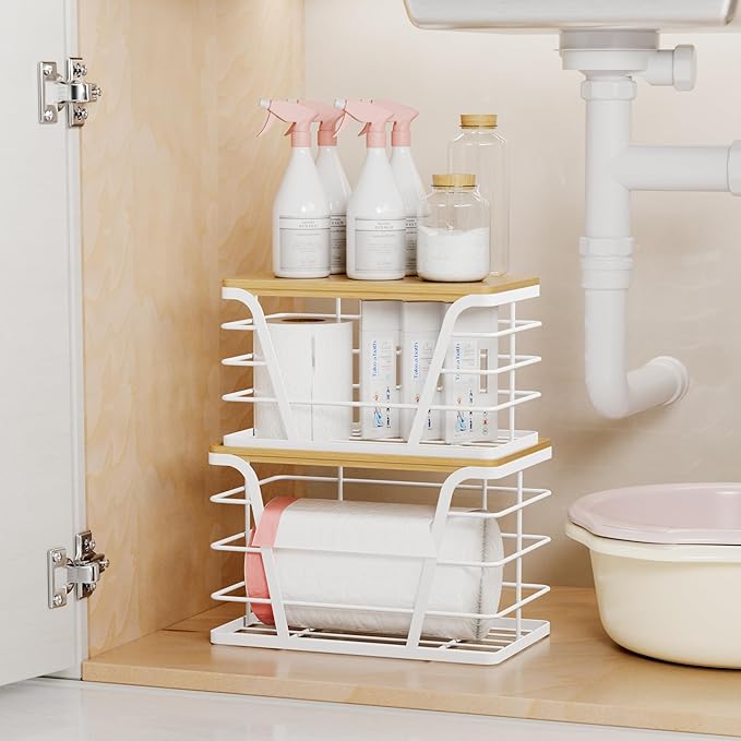 2 Pack Stackable Laundry Room Organization and Storage, Laundry Room Decor and - Image 4