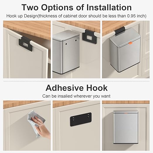 Mbillion Kitchen Compost Bin Hanging Trash Can - Image 4