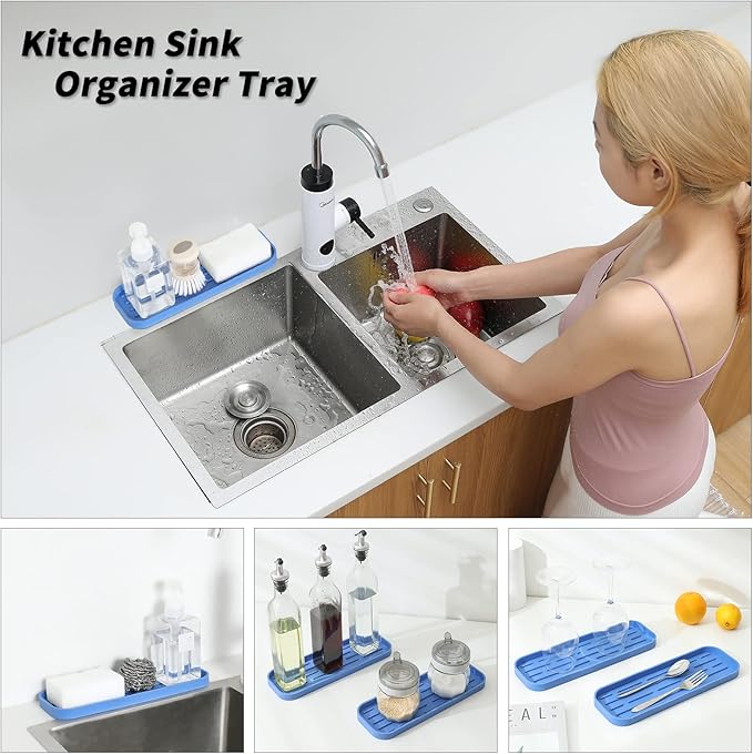 Silicone Kitchen Sink Organizer Tray - Image 3