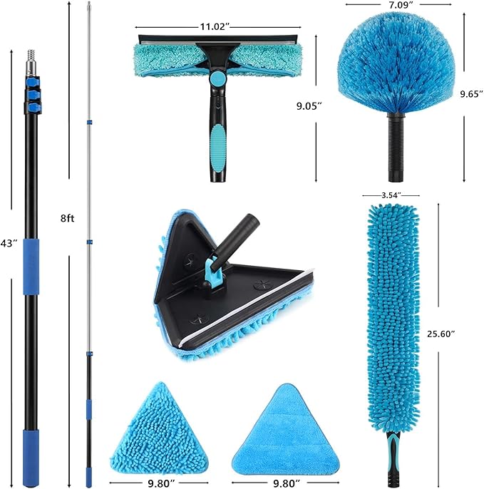 16 Feet High Ceilings Baseboard Wall Cleaner Mop - Image 2