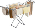 SONGMICS Clothes Drying Rack, Metal Laundry Drying Rack, Space-Saving, by SONGMICSbySONGMICSHOME