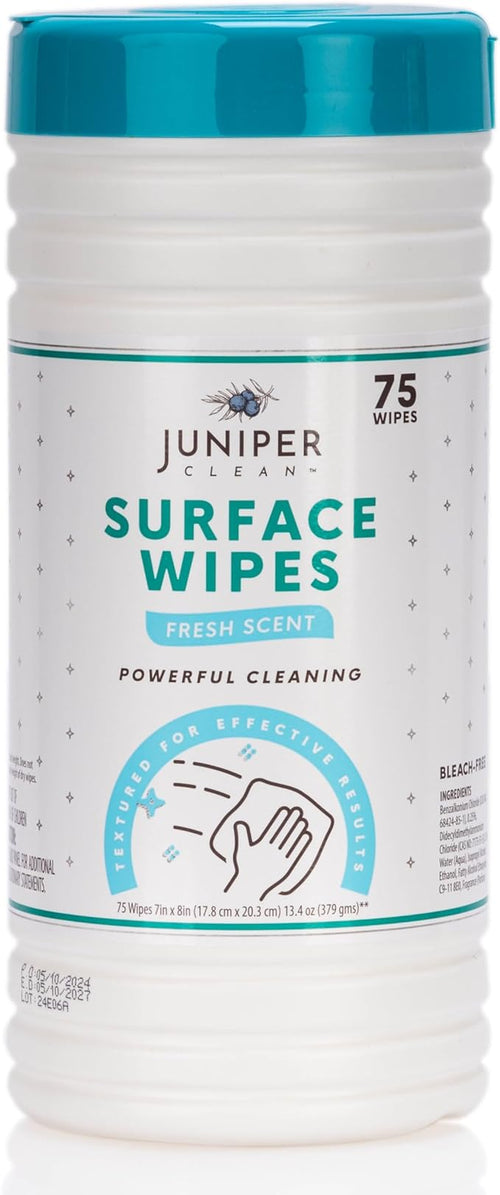 1 Pack Surface Cleaning Wipes Bleach Free, All-Purpose Cleaner by JuniperCLEAN