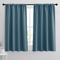 RYB HOME Bathroom Curtains for Small Window, Room Darkening Privacy Assured by RYBHOME