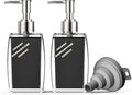 Black Soap Dispenser with Refillable Plastic Pump by Unknown