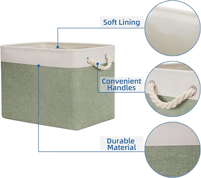 Temary Storage Baskets Fabric Storage Bins - Image 3