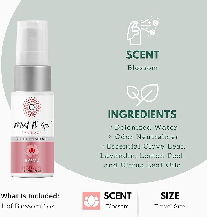 Mist N’ Go by Omaze Travel Bathroom Spray - Image 2