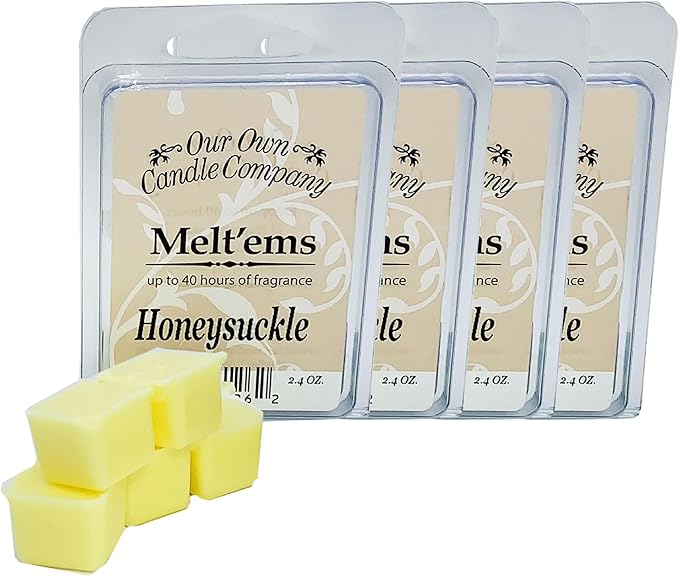 Our Own Candle Company Premium Wax Melt, Honeysuckle Scent, 6 Cubes, 2.4 oz - Image 2