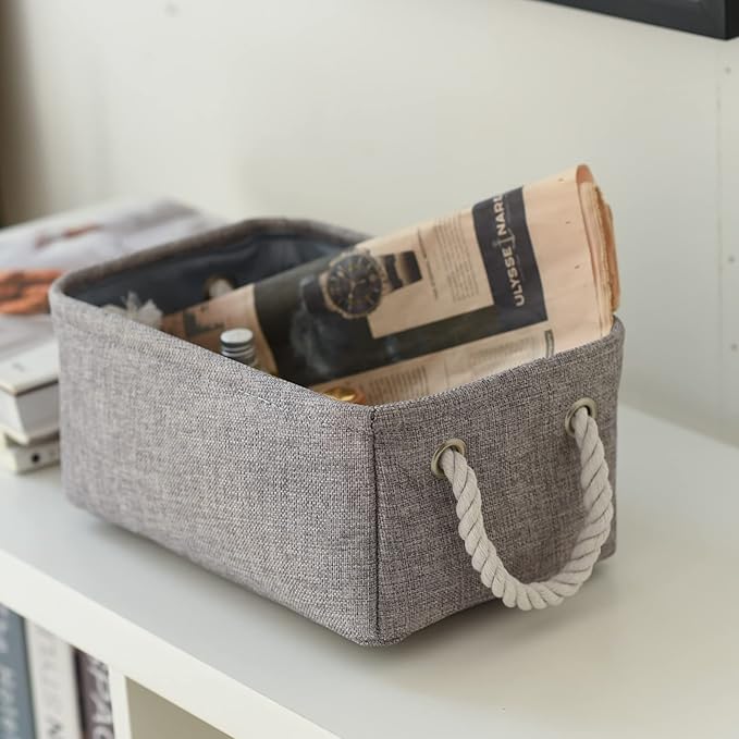 Small Fabric Storage Baskets, Foldable Gift Baskets - Image 5