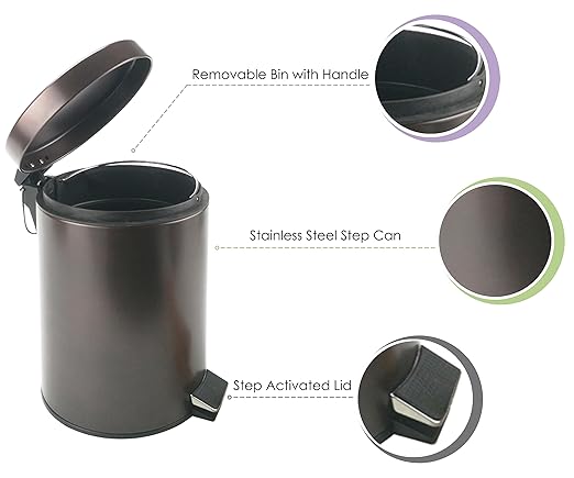 Stainless Steel Small Trash Can - Image 4