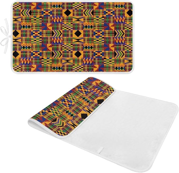 Ironing Mat Pad for Table Portable Travel Iron Blanket African Print Ironing - Image 2