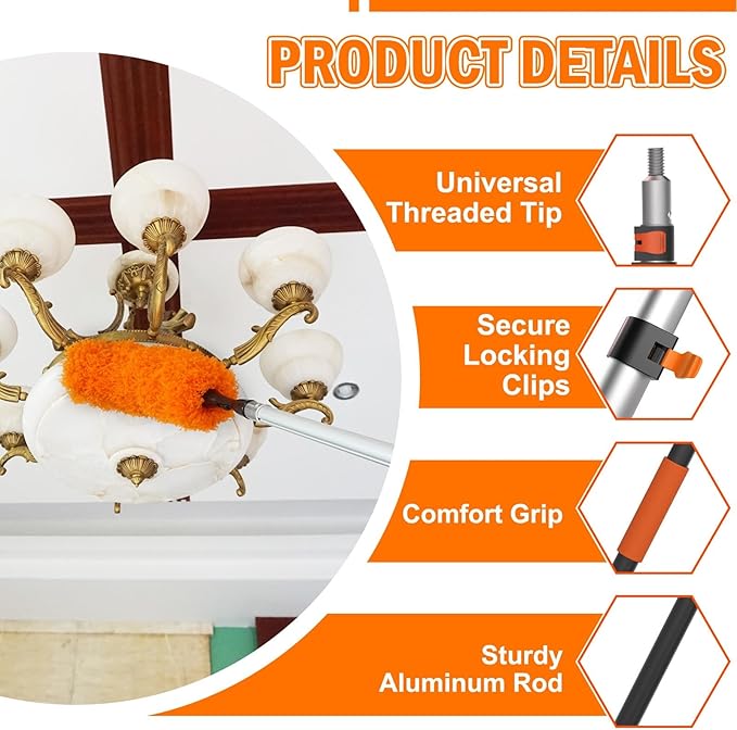 26FT High Reach Duster Cleaning Kit - Image 3