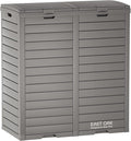 EAST OAK 76 Gallon Outdoor Trash Can | Waterproof Resin Garbage Can by EASTOAK