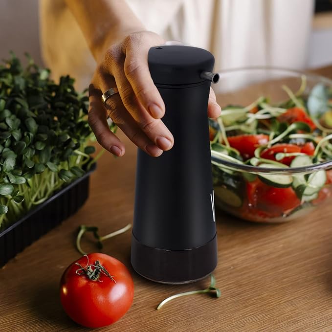 Aelga Black and White Oil And Vinegar Dispenser Set - Image 6