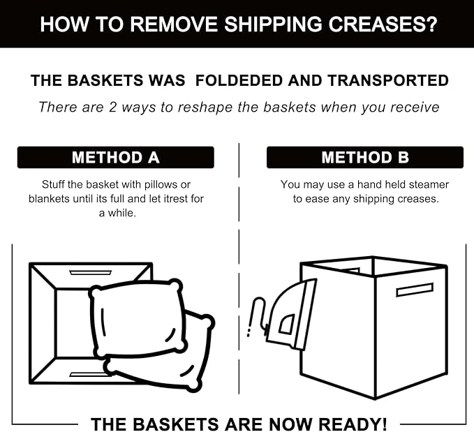 OIAHOMY Laundry Hamper, Rectangle Cotton Laundry Basket - Image 7