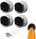 S&T INC. Round Adhesive Push Towel Hooks by STINC