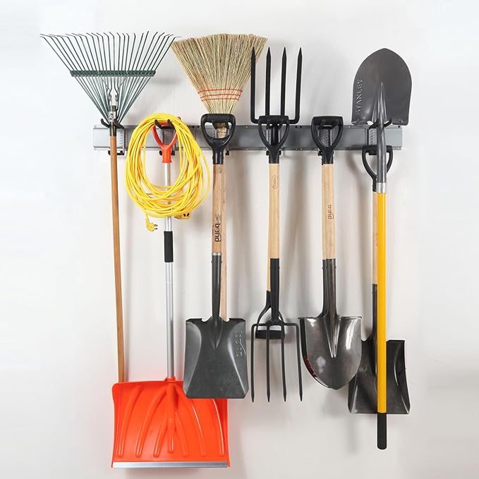 Wall Mount Tool Storage Rack, Garage Organization, Heavy Duty Garage Storage - Image 2