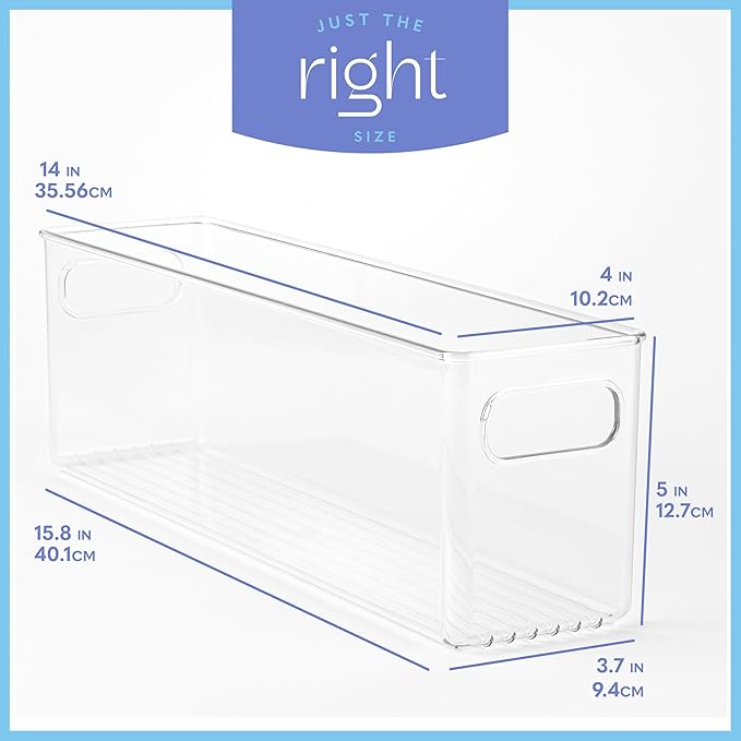 Plastic Food Storage Clear Container Bin - Image 3